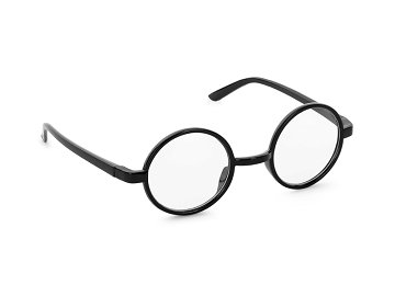 Zaubererbrille, schwarz
