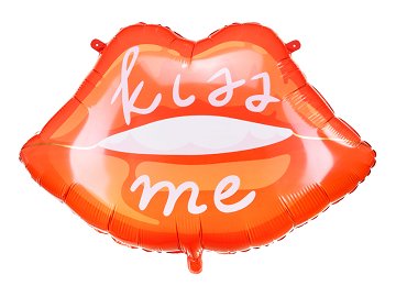 Folienluftballon Lippen, 86.5x65 cm, Mix