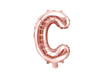 Folienballon Buchstabe ''C'', 35cm, roségold