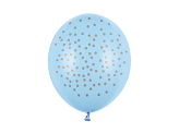 Ballons 30cm, Punkte, Pastel Baby Blue (1 VPE / 50 Stk.)