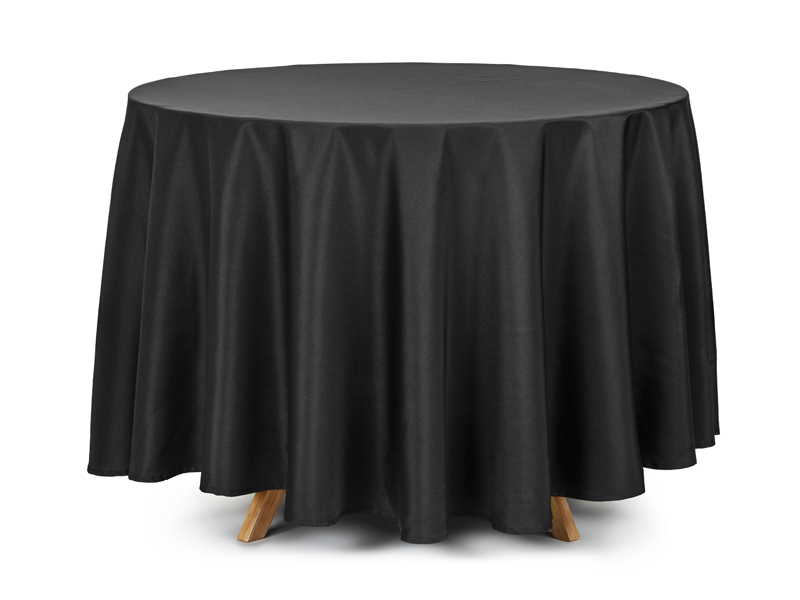 Tyg-bordsduk – svart – 230 cm
