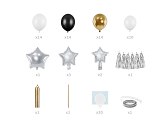 Luftballongirlande - Sterne, Mix, Abmessungen, 167x135 cm