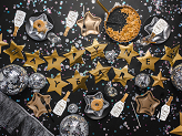 Bannière étoiles Happy New Year, 290x17 cm
