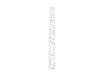 Kurtyna - Kwiaty, biały, 180cm