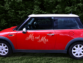 Hochzeits-Autoaufkleber - Mr. And Mrs.