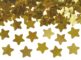 Confetti cannon with stars, gold, 40cm