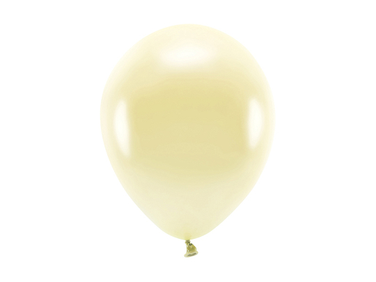 Ballons Eco 26 cm, métallisés, paille (1 pqt. / 100 pc.)