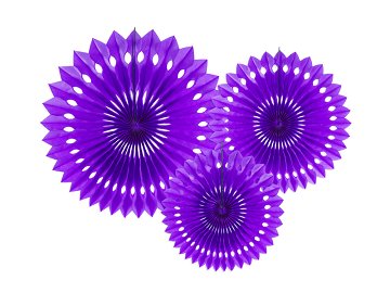 Tissue fan, violet, 20-30cm (1 pkt / 3 pc.)