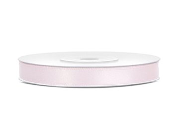 Satin Ribbon, light powder pink, 6mm/25m