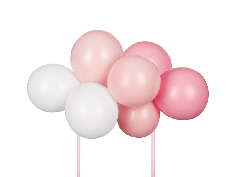 Tårttoppers – Ballongtopper – rosa – 29 cm