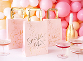 Gifts bags Prosecco, pink, 18x26x10cm (1 pkt / 6 pc.)