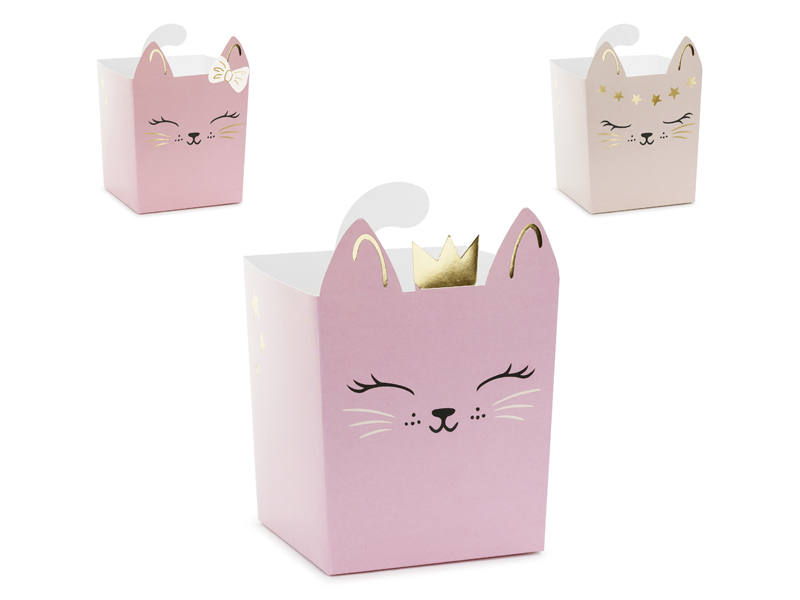 Serveringsbox – Katt – 3-pack