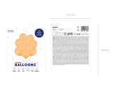 Ballons 30 cm, Pastel Brt. Orange (1 pqt. / 10 pc.)