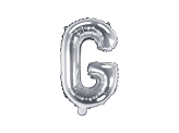Folienballon Buchstabe ''G'', 35cm, silber