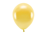 Ballons Eco 26 cm métallisés, or clair (1 pqt. / 10 pc.)