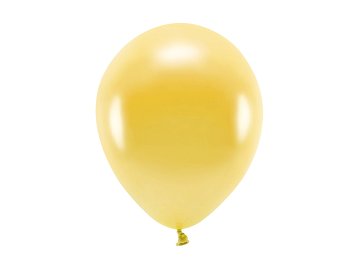 Ballons Eco 26 cm métallisés, or clair (1 pqt. / 10 pc.)