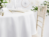 Tablecloth, white, 230cm