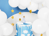 Bougie d'anniversaire Chiffre 3, bleu clair, 9.5cm