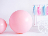 Runder Ballon 1m, Pastel Pale Pink
