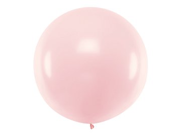 Ballon rond 1m, Rose pâle pastel