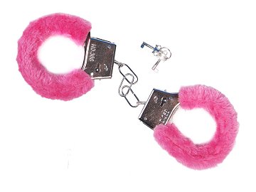 Handcuffs with fur, pink