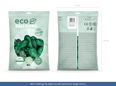 Ballons Eco métallisés 30 cm, vert (1 pqt. / 100 pc.)