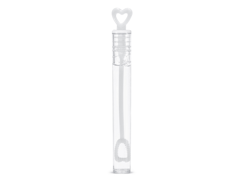 Såpbubblor – Hjärta – vit – 48-pack