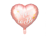 Ballon en Mylar Mom to Be, 35cm, rose