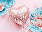Ballon en Mylar Mom to Be, 35cm, rose
