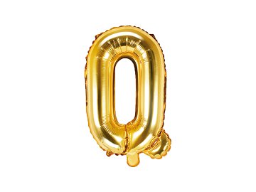 Folienballon Buchstabe ''Q'', 35cm, gold