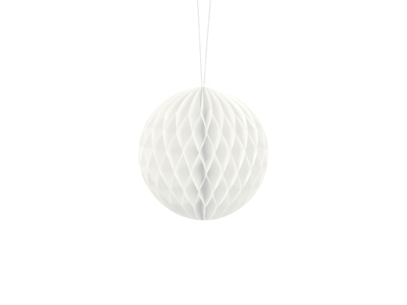 Honeycomb – Boll – vit – 10 cm