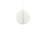 Honeycomb Ball, white, 10cm