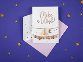 Kartka z bransoletkami Make a wish!, 10.5x14.8cm