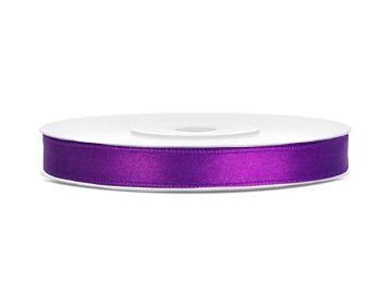 Tasiemka satynowa, purpura, 6mm/25m