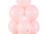 Balony 30 cm, Mom to Be, Pastel Pale Pink (1 op. / 6 szt.)