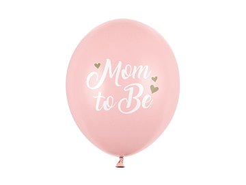 Ballons 30 cm, Mom to Be, Pastel Pale Pink (1 VPE / 6 Stk.)