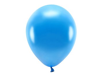 Balony Eco 30cm metalizowane, niebieski (1 op. / 100 szt.)