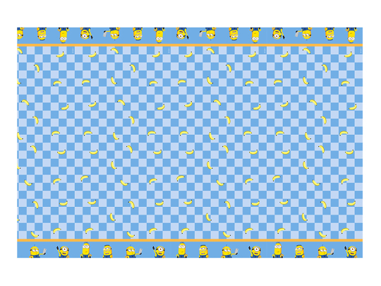 Paper tablecloth Minions, 180 x 120 cm, mix