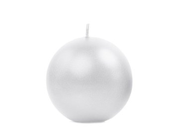 Bougie Sphère métallique, perle, 6cm (1 pqt. / 10 pc.)