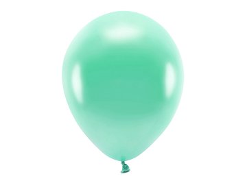 Ballons Eco 30 cm, métallisés, menthe foncée (1 pqt. / 10 pc.)