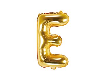 Foil Balloon Letter ''E'', 35cm, gold