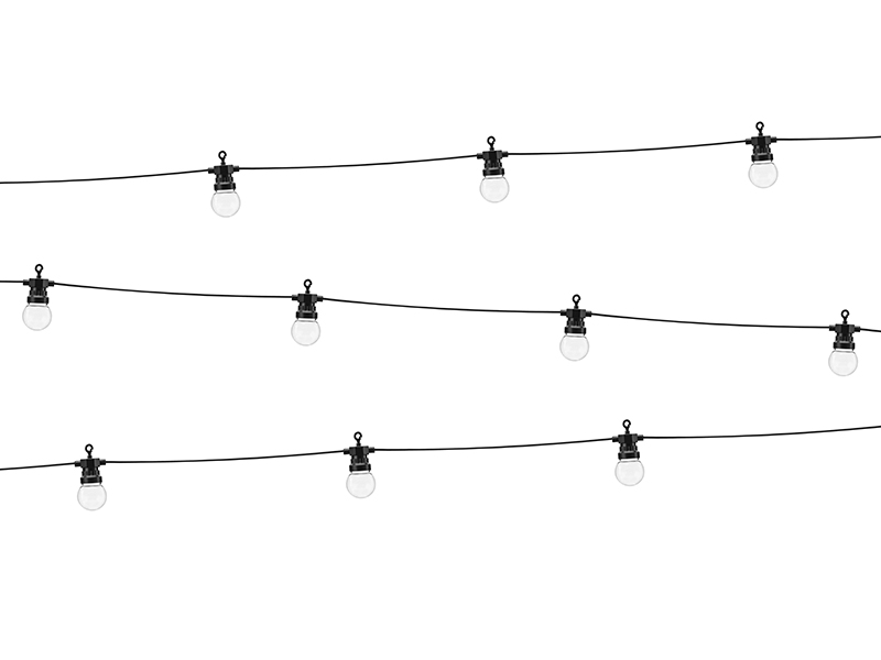 LED-feststränglampor – svart – 5 m