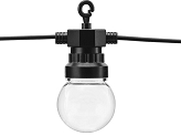 Lampes décoratives à LED noires 5m ne contient pas de prise britannique