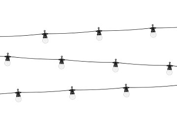 Dekorative LED-Leuchten, schwarz, 5m