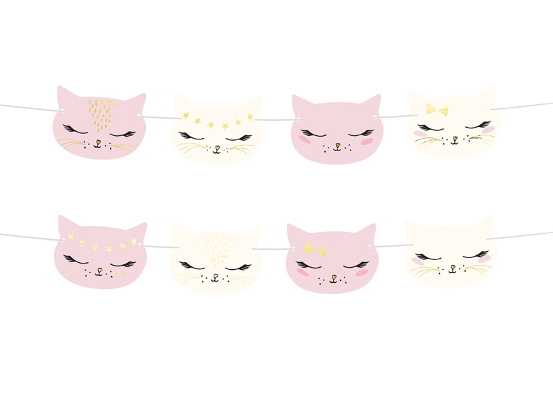Pappersgirlang – Katt – mix – 1.4 m