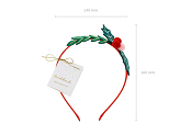 Headband Mistletoe, 14.5x17 cm, mix