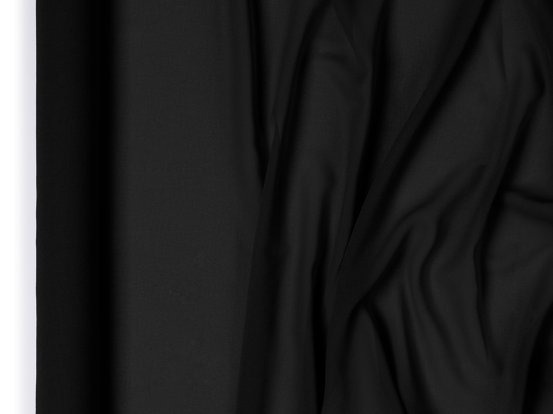 Bordslöpare chiffon – svart – 48x500 cm