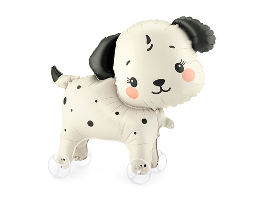 Foil balloon Dog on wheels, 70x59 cm, mix