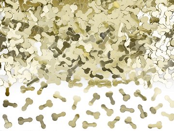 Konfetti Penisse, gold, 30g