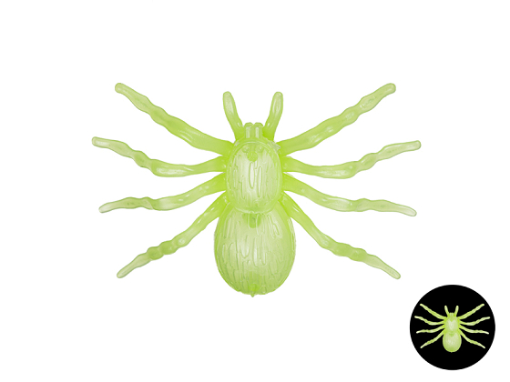 Large glow-in-the-dark spiders (1 pkt / 4 pc.)